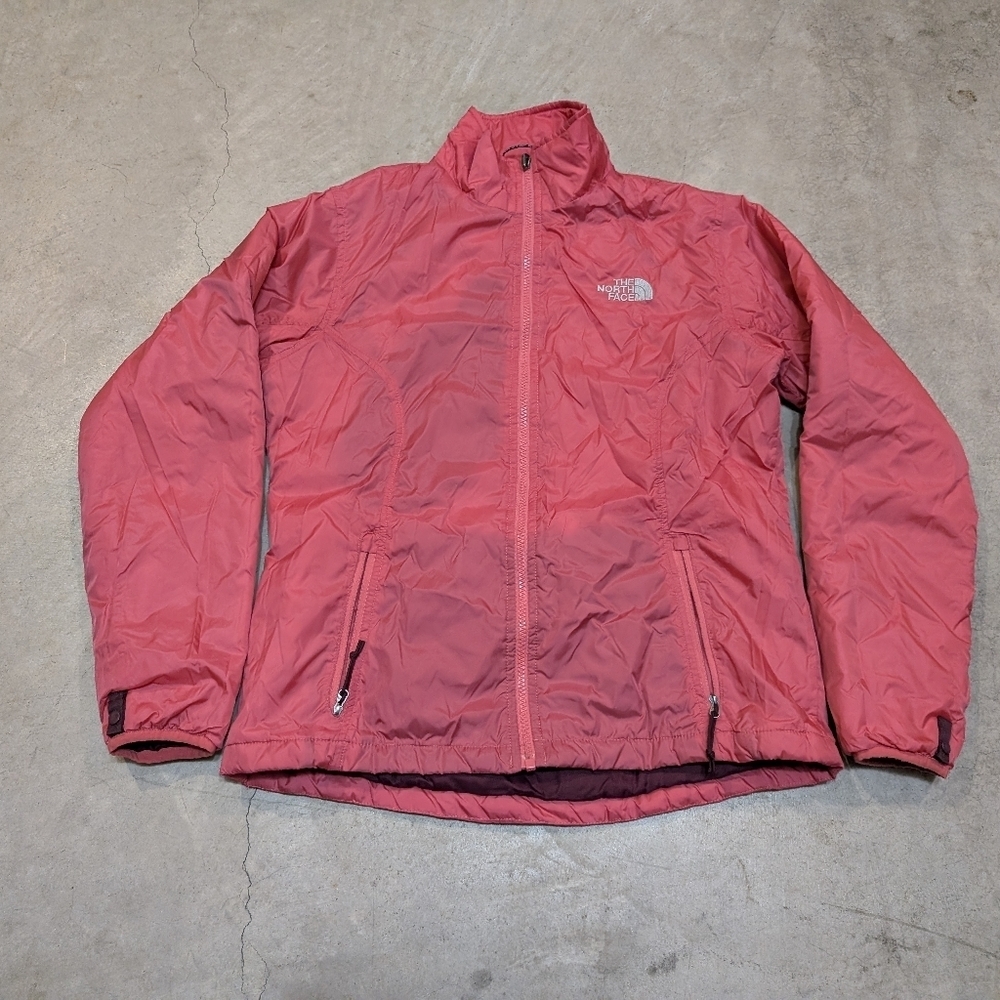 The North Face Women's M Reversible Jacket Puffer Polyester Fill Pink Red